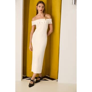 SYBILLA - Vestido Midi Tejido Mujer