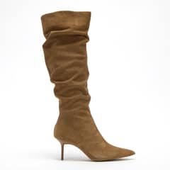 BASEMENT - Botas de Caña Alta Mujer Taco Aguja Gamuza