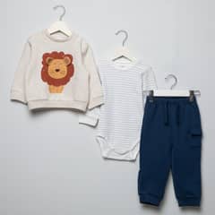 YAMP - Conjunto Body Más Polerón Más Pantalón Bebé Niño