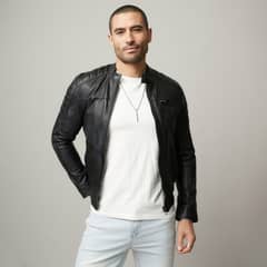 MOSSIMO - Chaqueta De Cuero Hombre