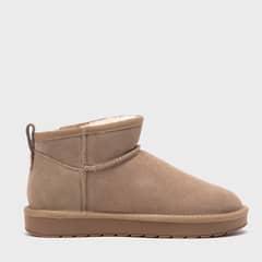 BASEMENT - Botín Mujer Cuero Beige