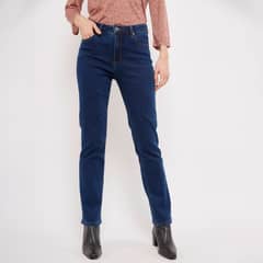 UNIVERSITY CLUB - Jeans Straight Mujer Tiro Alto
