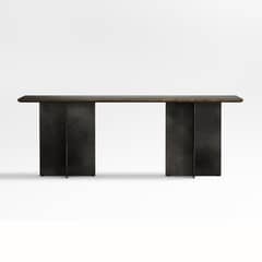 CRATE & BARREL - Consola Arrimo Preto Madera/Metal