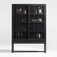 CRATE & BARREL - Estante Highland negro