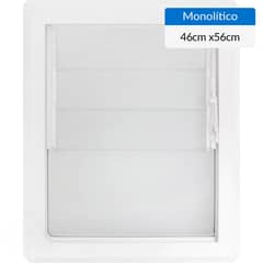 WINTEC - Ventana PVC Celosía 46x55 cm Vidrio Monolítico Blanca