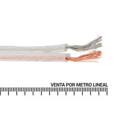 ROIMEX - Cable SPT (paralelo) 2X20 AWG transparente metro lineal
