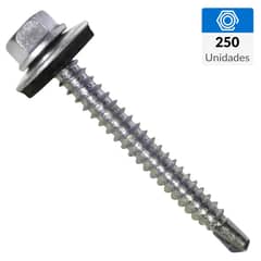 MAMUT - Tornillo Autoperforante Cabeza Hexagonal Metal 1-1/2 " 12 mm 250 Unidades