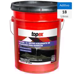 TOPEX - Tineta de 18 lt Acelerante controlado de fraguado 3