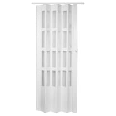 HOGGAN - Puerta plegable PVC blanco Lugano 90 x 200 cm