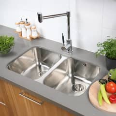 TEKA - Lavaplatos Bajo Cubierta 2 Cubeta(s) 77.9x20x46.4 cm Acero inoxidable