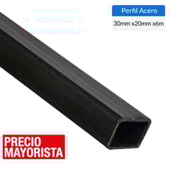 GENERICO - Perfil Rectangular Acero 30x20x2 mm 6 m