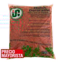 VIVEROS HIJUELAS - Mulch decorativo saco 30 litros rojo