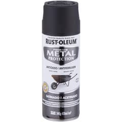 RUST OLEUM - Pintura anticorrosiva en spray satinado 340 gr negro