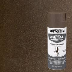 RUST OLEUM - Pintura anticorrosiva en spray satinado 340 gr café otoño
