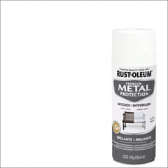RUST OLEUM - Pintura anticorrosiva en spray brillante 340 gr blanco