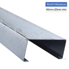 GENERICO - Perfil C Metalcon Estructural Metal 90x20x0.85 mm 4 m
