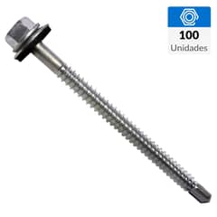 MAMUT - Tornillo Autoperforante Cabeza Hexagonal Metal 3 " 12 mm 100 Unidades