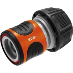 GARDENA - Conector para manguera 3/4" de plástico con stop