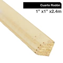 MULTIMARCA - Moldura 1/4 Rodón Pino Finger Natural 20 mm 2x240 cm