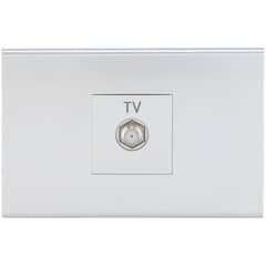 HALUX - Toma coaxial para TV 10 A gris