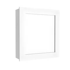 TUHOME - Botiquín Para Baño Melamina con Espejo 47x52x14 cm Blanco