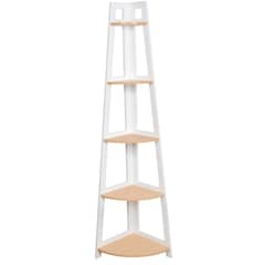 JUST HOME COLLECTION - Estante Madera 5 Nivel(es) 36x170x36 cm Blanco