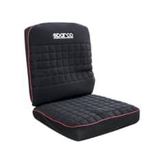 SPARCO - Kit de fundas para auto poliéster negro 8 piezas