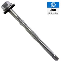 MAMUT - Tornillo Autoperforante Cabeza Hexagonal Metal 2-1/2 " 12 mm 300 Unidades