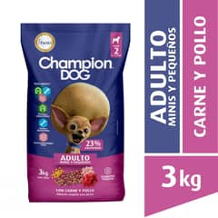 CHAMPION DOG - Alimento para Perro Adulto Carne pollo y vegetales 3 kg