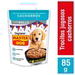 MASTER DOG - Alimento húmedo para cachorro 85 gr carne y leche