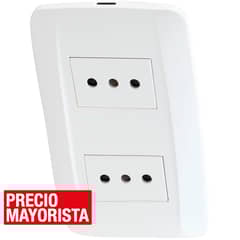 KARSON - Tomacorriente doble 10 A Blanco