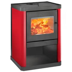AMESTI - Calefactor Leña Classic 400 Rojo