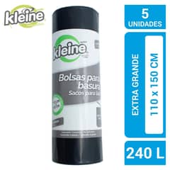 KLEINE WOLKE - Bolsas de Basura 110x150 cm 240 Litros 5 unidades