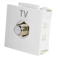 HALUX - Módulo toma coaxial para TV 10 A blanco