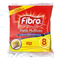 FIBRO CHILE - Set de paños multiuso 8 unidades