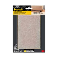 SCOTCH - Fieltros Protectores Rectangulares Beige 10,1 cm x 15, 2 cm.