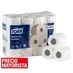 TORK - Papel Higiénico Premium Doble hoja 24 Rollos x 20 m