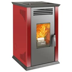 AMESTI - Estufa Pellet Italy 8100 Rojo Rojo/negro