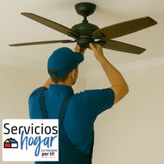 SERVICIOS HOGAR - Instalación de Ventilador de Techo