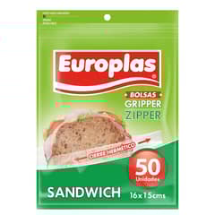 EUROPLAS - Bolsa hermetica sandwich 50 unidades