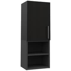TUHOME - Botiquín de baño 80x30x25 cm Wengue/plomo