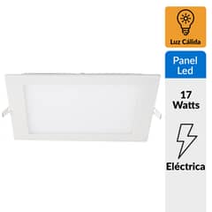 EGLO - Panel embutido Fueva cuadrada blanco 17W led luz cálida