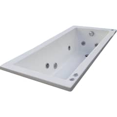 NORGLAS - Tina 180cm x 80cm  hidromasaje Cube 7 jets derecha