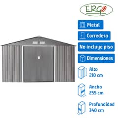 ERGO - Bodega jardín Archer D-S 255x340x210 cm