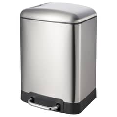 JUST HOME COLLECTION - Papelero 6 Litros Acero Inoxidable Gris