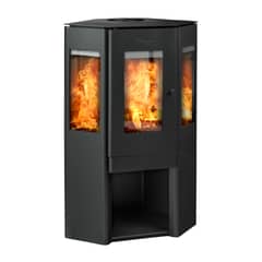 AMESTI - Calefactor Leña Corner 650 Gris charcoal
