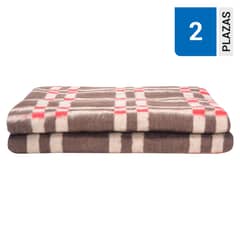 ZAHR - Frazada escocesa 2 plazas