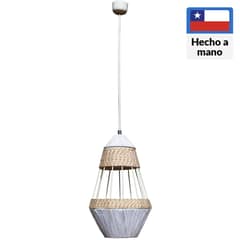 CAROLD STEVENS - Lámpara colgante tear blanca metal 1 luz E27