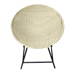 DECO MIMBRE - Sillón nido blanco fibra natural