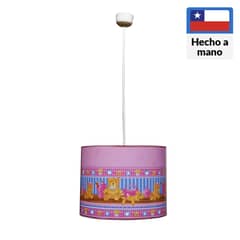 CAROLD STEVENS - Lámpara colgante baby rosa 1 luz